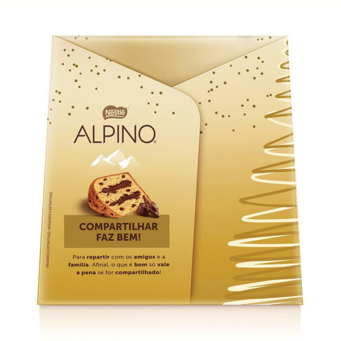 Chocotone Alpino Recheio Cremoso De Chocolate Nestlé 450g