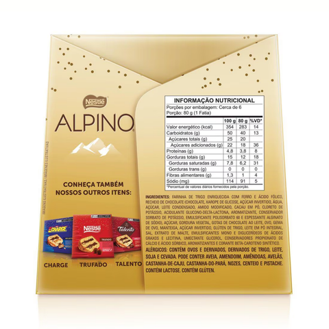 Chocotone Alpino Recheio Cremoso De Chocolate Nestlé 450g