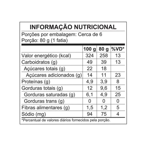 Panetone Caribe Nestlé Garoto 450g