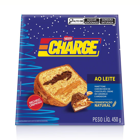 Chocotone Charge Chocolate, Caramelo E Amendoim Nestlé 450g