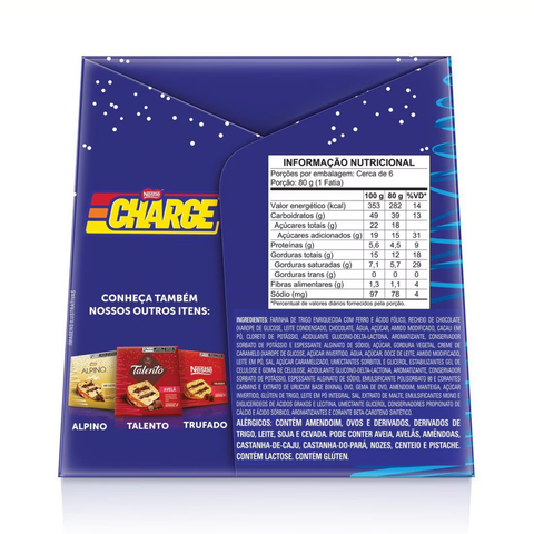 Chocotone Charge Chocolate, Caramelo E Amendoim Nestlé 450g