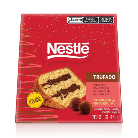 Panetone Nestlé Trufado Recheado Chocolate Natal 450g