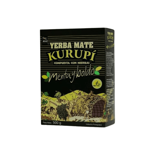 Yerba Mate Kurupi 500g - Menta e Boldo