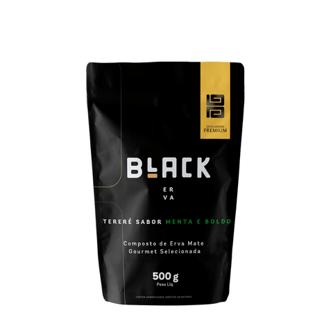 Black Yerba Mate 500g - Mint and Boldo