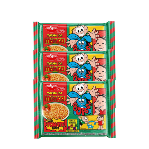 KIT 3 MIOJO TURMA DA MONICA TOMATE 85G