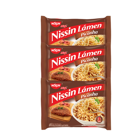 KIT 3 MIOJO NISSIN PICANHA 85G