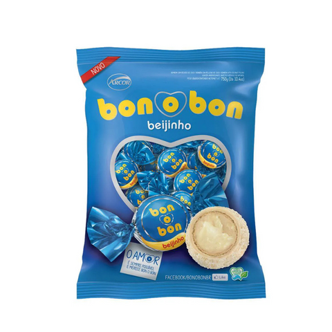 Bombom Bon O Bon Arcor Sabor Beijinho com 50 unidades- 750g