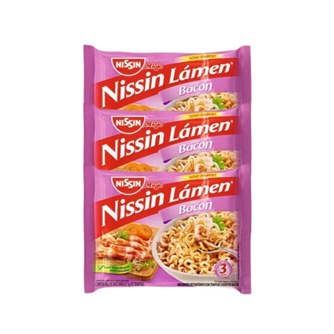 KIT 3 MIOJO NISSIN Bacon Pacote 85g