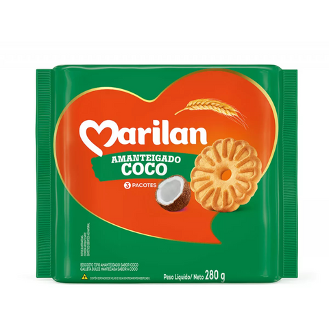 Biscoito Marilan Amanteigado Coco 280g