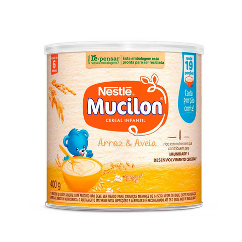 Mucilon Cereal Infantil Nestle Arroz & Aveia 400 Gr