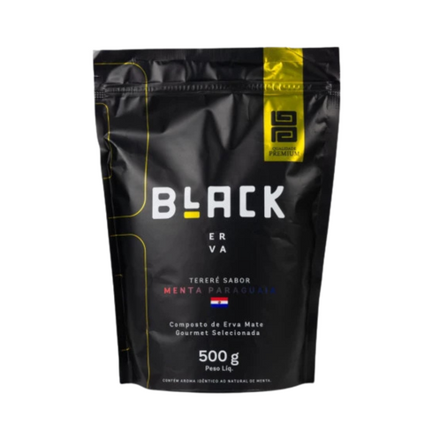 Black Yerba Mate 500g - Paraguayan Mint