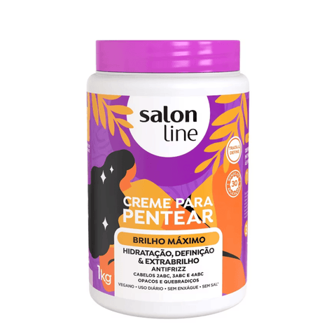 Creme Pentear Brilho Intenso Salon Line 1kg