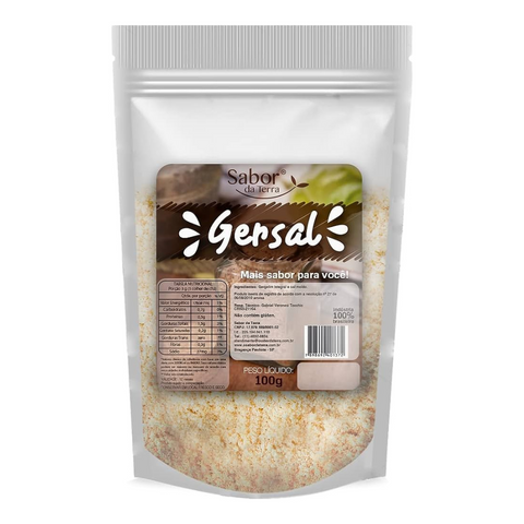 Gersal Gergelim Moído Salgado Sabor da Terra 100g