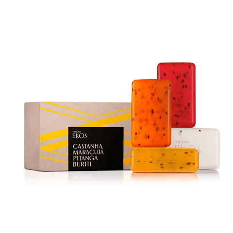 Sabonetes Cremoso Esfoliante E Refrescantes Ekos 4 x 100 g