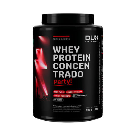 Whey Protein Concentrado Party! Romeu e Julieta Dux 900g