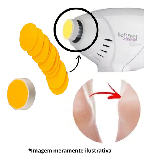 Lixa Para Pedicuro Taiff Refil Com 10 Unidades