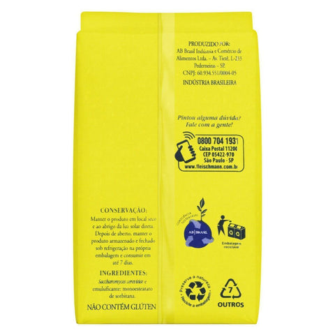 Fleischmann Fermento Biológico Seco Instantâneo Pacote 125g - MEUBRASILONLINE