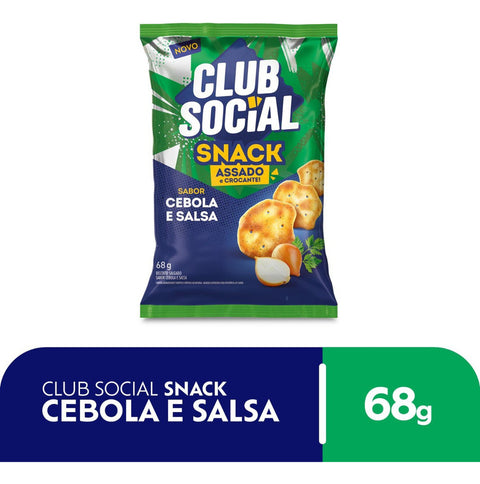 Salgadinho Club Social Snack Assado Cebola E Salsa 68g