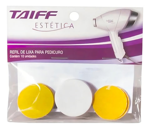 Lixa Para Pedicuro Taiff Refil Com 10 Unidades