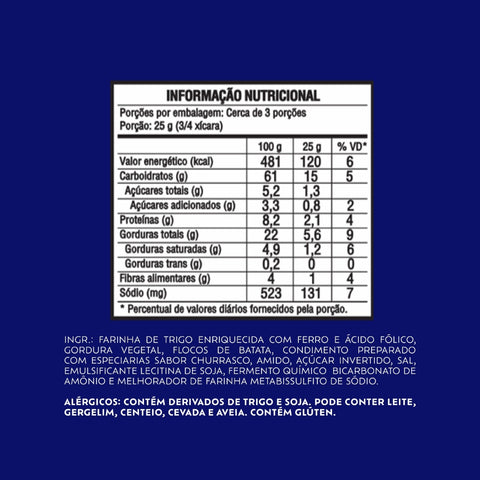 Salgadinho Club Social Snack Assado Barbecue 68g