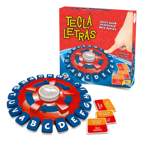 Jogo De Tabuleiro - Tecla Letras Trava Letras Tapa Palavras