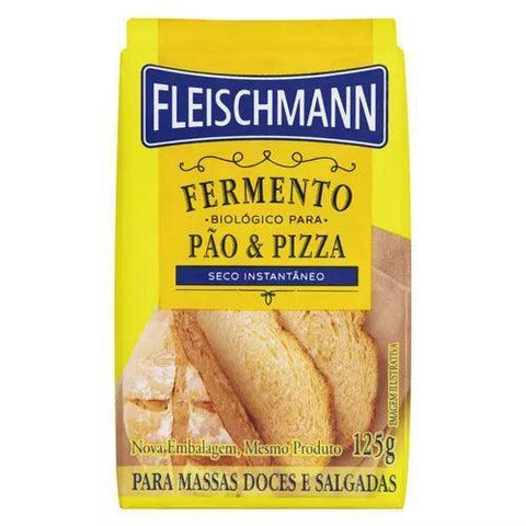 Fleischmann Fermento Biológico Seco Instantâneo Pacote 125g - MEUBRASILONLINE