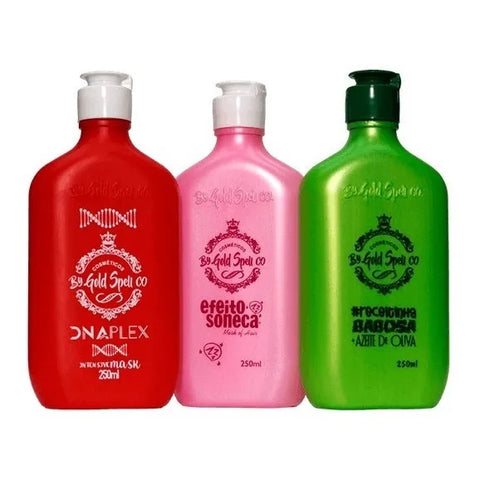 Kit Cronograma de Milhões – Efeito Soneca | DNAPlex | Babosa (3x 250 ml)