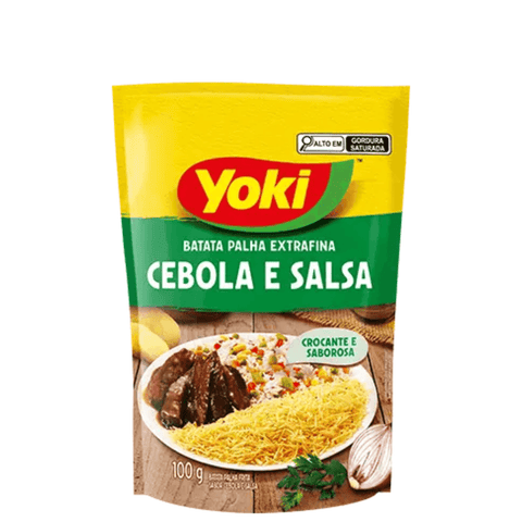 Batata Palha Extrafina Cebola e Salsa Yoki 100g