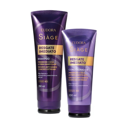 Combo Siàge Resgate Imediato: Shampoo 250ml + Condicionador 200ml