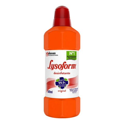 Desinfetante Lysoform Líquido Original Limpeza Pesada 500ml