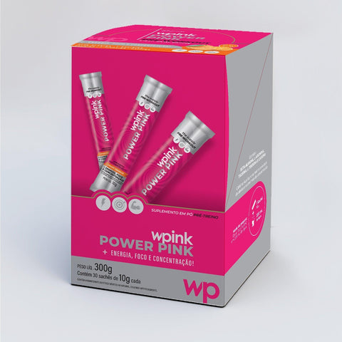 power pink de laranja - pré-treino – 300g - MEUBRASILONLINE