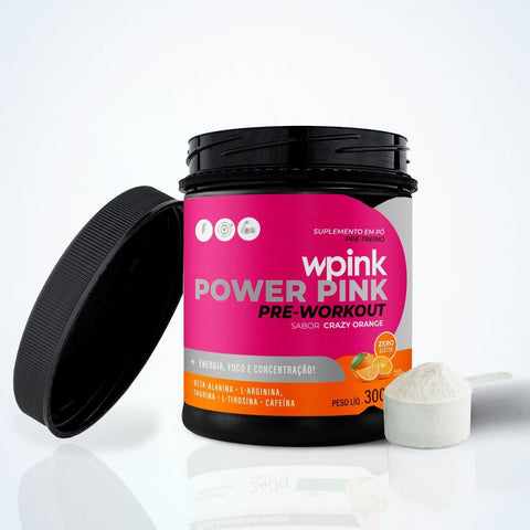 super power pink laranja - pré-treino - 300g - MEUBRASILONLINE
