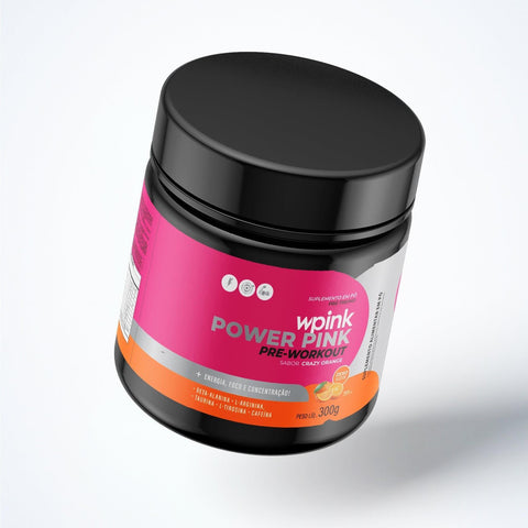 super power pink laranja - pré-treino - 300g - MEUBRASILONLINE