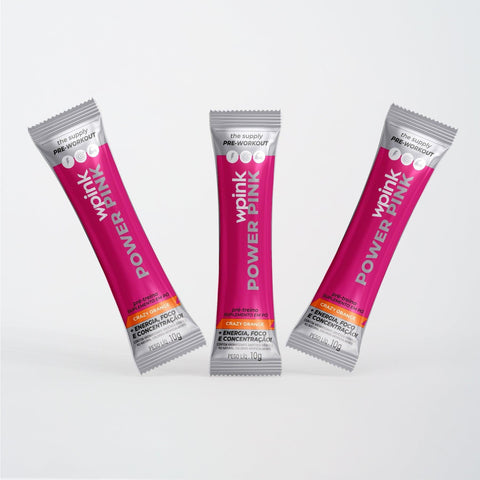 power pink de laranja - pré-treino – 300g - MEUBRASILONLINE