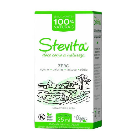 Adoçante de Stevia Stevita 80ml - MEUBRASILONLINE
