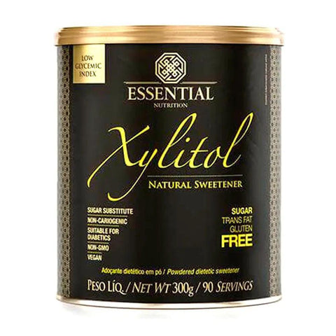 Adoçante Xylitol Essential Nutrition Lata 300g - MEUBRASILONLINE
