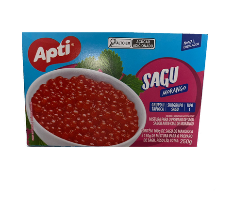 Apti Sagu Sabor Morango 250g