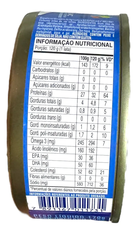 Atum Sólido Em Óleo Gomes Da Costa 170g