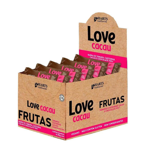 Barra de Frutas Love Cacau Hart's Natural (Cx c/ 24 un de 25g) - MEUBRASILONLINE