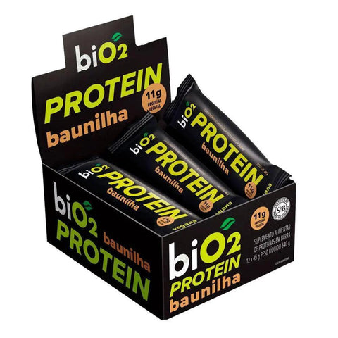 Barrinha de Proteína Baunilha Bio2 (12 un de 45g) - MEUBRASILONLINE