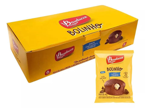 Bolinho Chocolate Recheio Baunilha Bauducco 40g C/16 - MEUBRASILONLINE