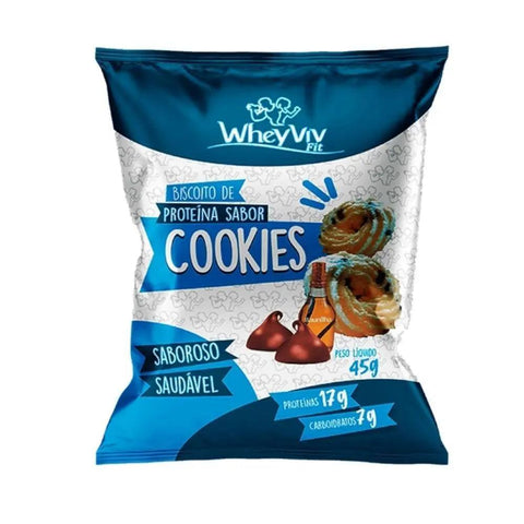 Biscoito de Proteína Sabor Cookies Wheyviv 45g - MEUBRASILONLINE