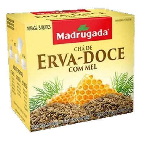 Cha de Erva Doce Com Mel Madrugada 15g - MEUBRASILONLINE