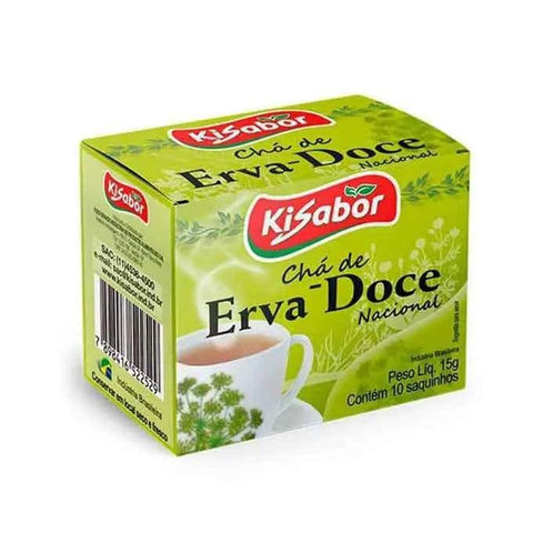 Cha de Erva Doce Kisabor 10g - MEUBRASILONLINE