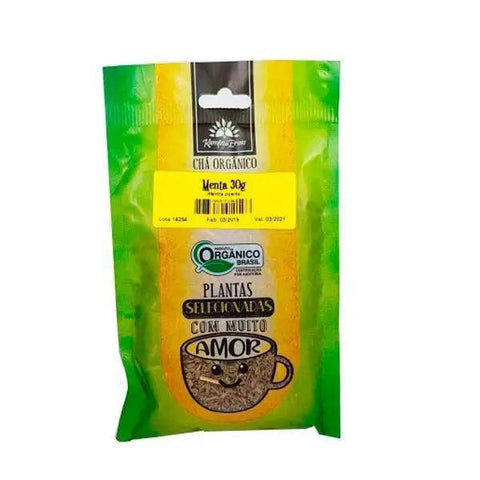 Chá de Menta Orgânico Kampo de Ervas 30g - MEUBRASILONLINE