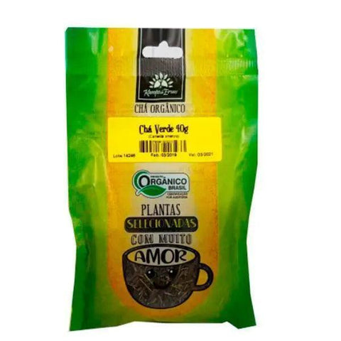 Chá Verde Orgânico Kampo de Ervas 40g - MEUBRASILONLINE