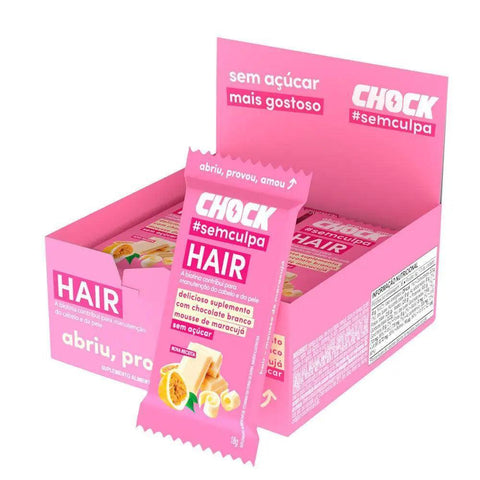 Chocolate Branco Mousse de Maracujá Hair Chock (12un de 18g) - MEUBRASILONLINE