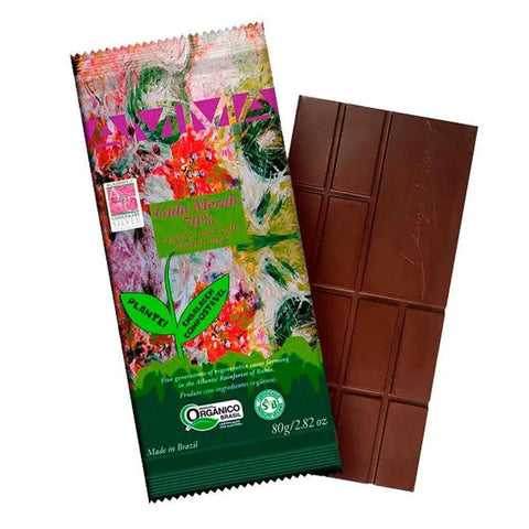Chocolate Orgânico 70% Cacau Gula Merah AMMA 80g - MEUBRASILONLINE
