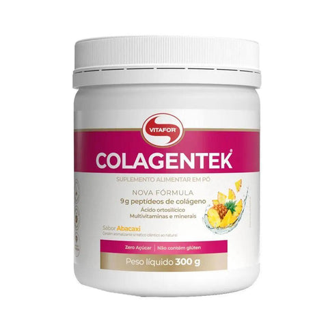 Colágeno Colagentek Sabor Abacaxi Vitafor 300g - MEUBRASILONLINE