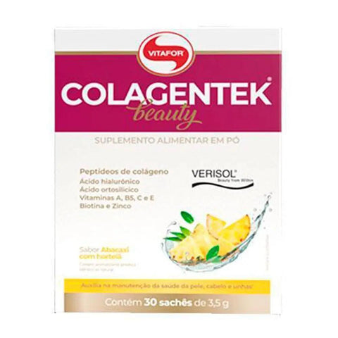 Colágeno Verisol Colagentek Beauty Vitafor (30 Sachês de 3,5g) - MEUBRASILONLINE